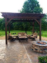 Easy Install 10 14 Cedar Diy Pergola Kit Outdoor Pergola Pergola Pergola Patio