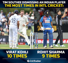 New zealand pace bowler tim southee became the third bowler from his country to claim 300 test wickets on tuesday. Crictracker Tim Southee Has A Good Record Against Facebook