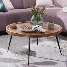 To make your living room even more beautiful and functional, explore our selection of complementary living room tables, including both end tables and. Brown Iron And Wooden Round Coffee Table For Cafe Id 21781477991