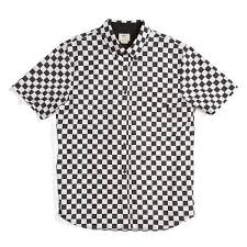 Black And White Check T Shirt Mens Men S Vans Check Short Sleeve Sport Shirt 175 Brl Liked On Polyvore Featuring Men S Fashion Me Mens Printed Shirts Mens Sports Shirts Mens Checkered Shirt