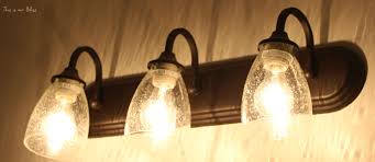 Simple Bathroom Vanity Light Fixture Update This Is Our Bliss