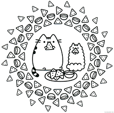 She is a real idler, loving to sleep and eat. Pusheen Coloring Pages Cartoons Nacho Cats Pusheen Printable 2020 5186 Coloring4free Coloring4free Com