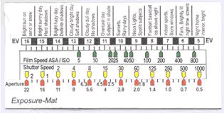 exposure mat free light meter