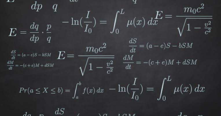 Mathematical representation of calculus.