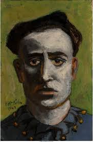 Walt Kuhn (American, 1877-1949) Clown with Beret, 1942 Oil