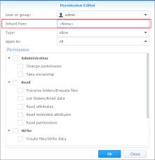 Assign Shared Folder Permissions Synology Inc