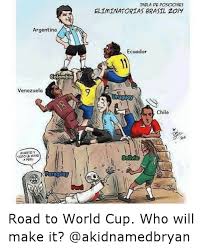 Watch highlights and full match hd: Argentina Colombia Venezuela Cm Y Erto Tooole 6 A Peru Paraguay Tablade Posciones Eliminatorias Brasil 2011 Ecuador Chile Bolivig Road To World Cup Who Will Make It Soccer Meme On Me Me