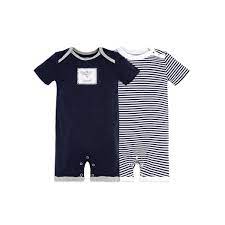 Honey Bee Organic Baby One Piece Rompers 2 Pack