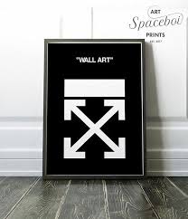 Off White Supreme Custom Kicks Sneaker Art Print Sneaker Art Work Wall Prints Hype Beast Hypebeast Sn Hypebeast Room White Room Decor Man Room Design