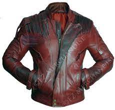 Guardians Of The Galaxy 2 Star Lord Chris Pratt Maroon Real Leather Jacket Ebay Maroon Leather Jacket Leather Jackets Women Real Leather Jacket