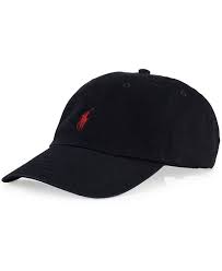 Amazon Com Polo Ralph Lauren Men Women Cap Horse Logo Adjustable Adjustable Black Red Sports Outdo Ralph Lauren Hats Polo Ralph Lauren Hats Hats For Men