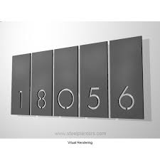 5 Number Aligned Address Plaques House Numbers Number Plate Signage Design