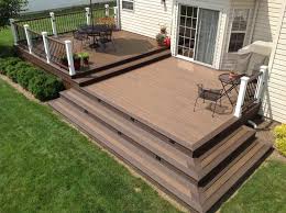 The part of the planks that is above the ground should be enough to support your joists. Trex Decks Decks Unlimited Deck Designs Backyard Patio Deck Designs Backyard Patio