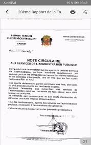 Au vu et au su de tous. Congo Le Premier Ministre Invite Les Agents Des Services De L Administration Publique A Arreter Le Racket