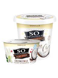 The brand also carries some soy products, but no yogurt to date. Vanilla Coconutmilk Yogurt So Delicious Dairy Free