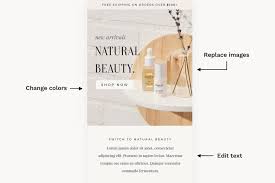 Natural Skincare Email Template In 2020 Email Templates Email Newsletter Design Natural Skin Care