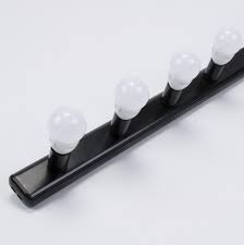 They were easy to disassemble so that i could unsolder them and install them. Hollywood 4 Light Vanity Wall Light Black 16318