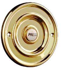 Wireless doorbell battery operated door bell with 1transmitter+1plug in receiver. Solid Polished Brass China 3 Round Victorian Door Bell Push Switch Pb1419