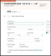 Set up a payment account that will be associated with your credit card. Ordering Payments
