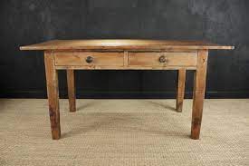 Two Drawer Pine Farmhouse Kitchen Table French Farmhouse Table Rustic Farmhouse Table Dining Table Rustic