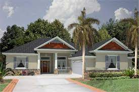 Free shipping on all house plans! Lovely Coastal Ranch With Porch House Plan 150 1004