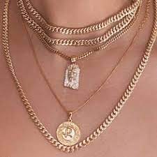 Head Turning Stack I Took A 28 Inch Chain And Wrapped It Around Twice To Create This Double Chok Gold Chain Necklace Outfit Chain Necklace Outfit Cute Jewelry