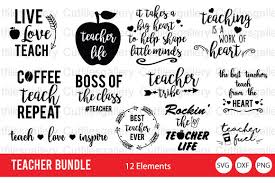 Download Teacher Bundle Graphic By Cutfilesgallery Creative Fabrica PSD Mockup Templates