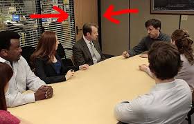 She says the space is constantly being tweaked, but she loves its current décor of white furniture with pops of pink, gold accents, and touches of black patterns throughout. So Uh Wtf Is Going On With The Dunder Mifflin Conference Room