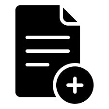 Create File Icon - Download in Glyph Style