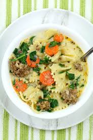 Slow Cooker Italian Sausage And Spinach Soup 365 Days Of Slow Cooking And Pressure Cooking Recipe In 2020 Italian Sausage Spinach Soup Italian Sausage Soup