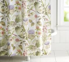 Thistle Organic Shower Curtain Blue Shower Curtains Printed Shower Curtain Shower Curtain