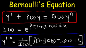 Bernoulli S Equation For Differential Equations Youtube