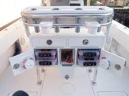 Leaning Post Storage Center Console Boat Storage Ideas Boat Storage Boat Organization Center Console Boats