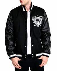 Raiders Men S Jacket Leather Varsity Jackets Varsity Jacket Jackets