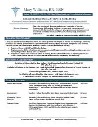 rn resume example nursing resume