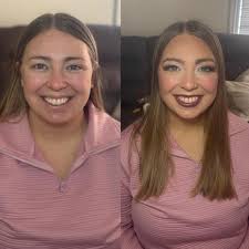 Can we take a moment to admire her skin 😍 Her before Is just as beautiful  as her after! Full glam for this sweet friend of mine 🤍