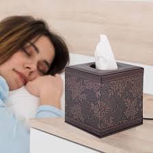 Amazon.com: Tissue Box Cover Square,Modern Leather Tissue Box Holder for  Napkin Facial Paper Organizer Bottom with Magnet Reinforcement for  Home/Hotel/Restaurant/Office/car/Living Room(Retro) : Home & Kitchen