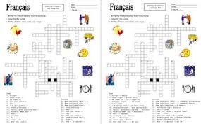 Use the clues to solve the crossword. French Greetings And Basics Crossword Puzzle Ids And Vocabulary