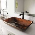 Brown bathroom sink