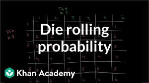 die rolling probability video khan academy