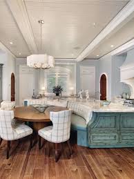 kitchen island with bench seating