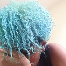 Color Is Azure From Ion Brilliance Had To Bleach My Hair 3 Times To Get This Color Natural Hair Styles Natural Hair Color Hair Affair