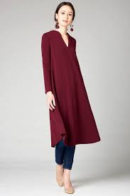 Beautiful Burgundy Midi Length Dress With Long Sleeves And V Neck Mandarin Collar Dress Falls To Dresses Casual Fall Burgundy Midi Dress Wine Colored Dresses