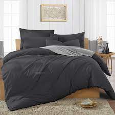 ( 4.0) out of 5 stars. Egyptian Cotton Dark Grey Duvet Cover Queen Set Comfort Beddings