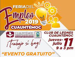 Feria Del Empleo Ofertara 800 Vacantes Municipio De Cuauhtemoc