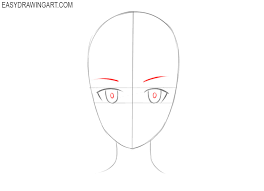 To draw the anime eyes closed, just imagine the upper eyelid going down and rotating. How To Draw An Anime Head Easy Drawing Art