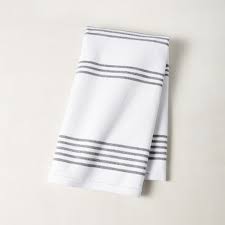 Black And White Striped Bath Towels Raya Black And White Striped Hand Towel Reviews Cb2 In 2020 Striped Bath Towels White Hand Towels Black And White Towels
