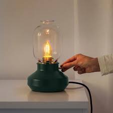 Alejalej i really love the warm light and dimming feature! Tarnaby Table Lamp Dark Green Ikea