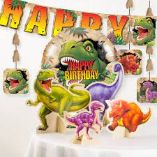 Dinosaurs birthday party ideas | photo 1 of 30. Dinosaur Birthday Party Decorations Kit Walmart Com Walmart Com