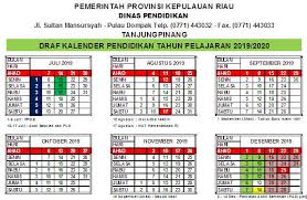Online monthly calendar 2019 and printable 2019 holiday calendar are also available here. Ralat Kalender Pendidikan 2019 2020 Disdik Kepri
